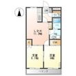 エスポアールKの間取図