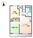 ハイツ園城の間取図