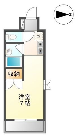 拡大写真:名古屋市昭和区塩付通1丁目 7階701の間取り