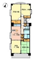 名古屋市昭和区滝川町の間取図