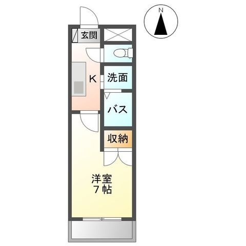 拡大写真:ベルコリーヌ瑞穂 5階502の間取り