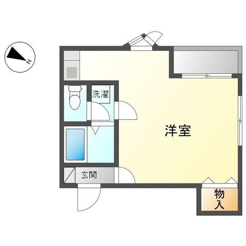 拡大写真:H.C.BLD 4階4Aの間取り