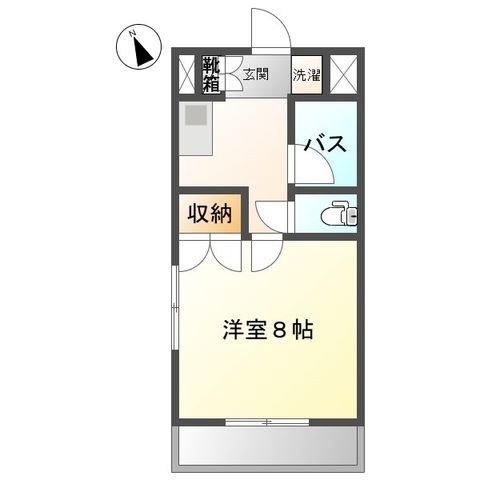 拡大写真:名古屋市天白区平針3丁目 2階2Dの間取り