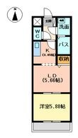 アムールMINERVAの間取図