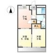 ハイツ西上の間取図