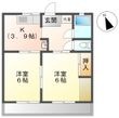コーポ阪野の間取図