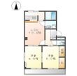 ハイツ株山Ⅱの間取図