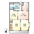シャトーリバティーの間取図