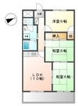 写真:MKタウン江場A 3Fの間取図