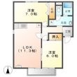 パセオ・アゼリアⅡの間取図