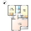 サンヒルズB棟の間取図