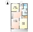 コーポ五反畑の間取図