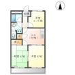 サンクラルテＢ棟の間取図