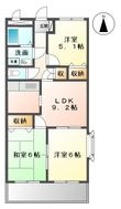 ルーエ 木太Ⅱの間取図