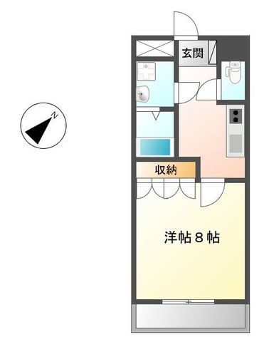 拡大写真：オルガ２１ 1階101の間取り