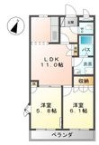 メルヴェール シンシアの間取図