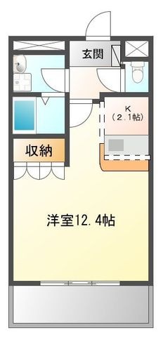 拡大写真:ヴィンテージ 2階203の間取り
