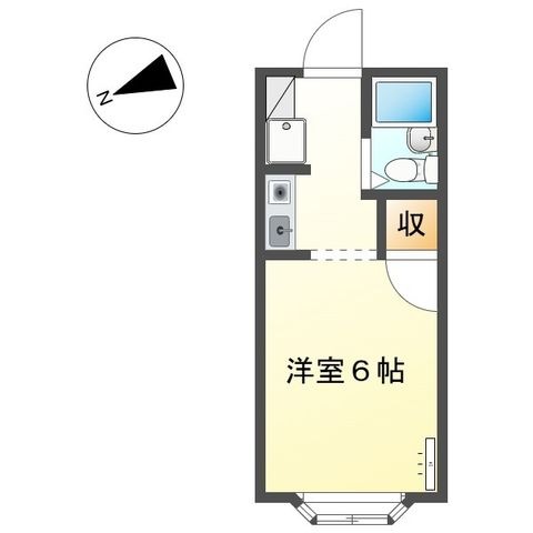 拡大写真:ドリーム共栄 1階A-1の間取り
