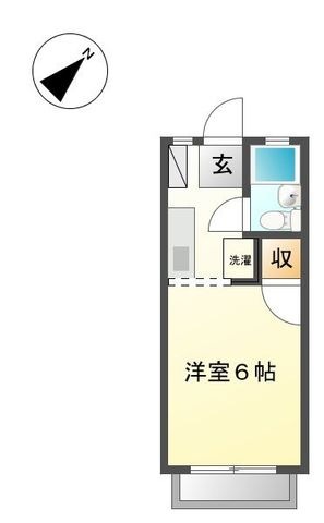 拡大写真:ドリーム共栄 2階B-3の間取り