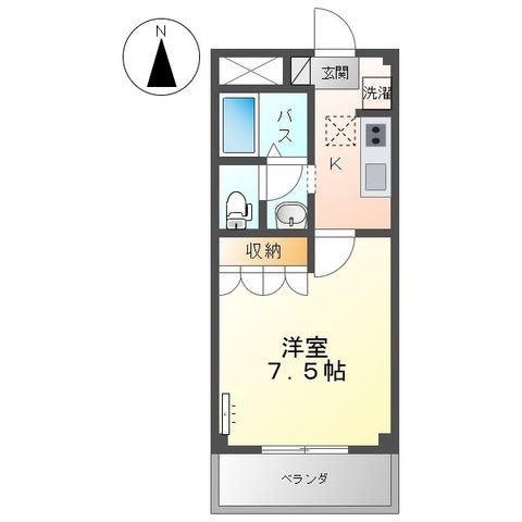拡大写真:アクアビュー 1階101の間取り