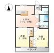 メルベール メゾンⅡの間取図