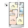 アイミーハイムの間取図