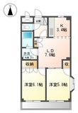 エスポアハイムの間取図