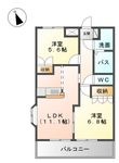 アクアサイド B棟の間取図