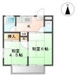 写真：コーポ落合２2階の間取図