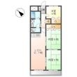岸田ハイツの間取図