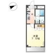 カーティアス Fの間取図