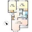 リバティーコーポの間取図