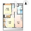 写真:CENTURY椿A 2階203の間取図