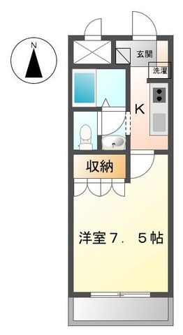 拡大写真:クレシア Crecia 1階103の間取り