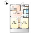 オベルジーヌの間取図