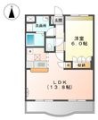 ディアベルジュⅡの間取図