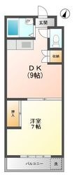 カーサカリーナ田辺の間取図