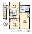 シェソワみずほA棟の間取図