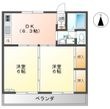ペルローズＢの間取図