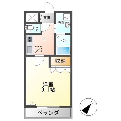 拡大写真:Conforto(コンフォート) 1階101の間取り