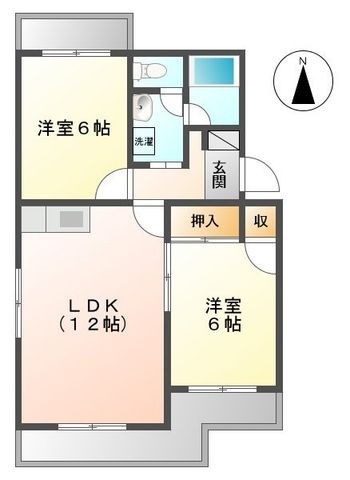 拡大写真:聖マンションⅠ 3階305の間取り