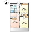 コートヴェール中島田の間取図