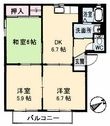 グレイス光 B棟の間取図