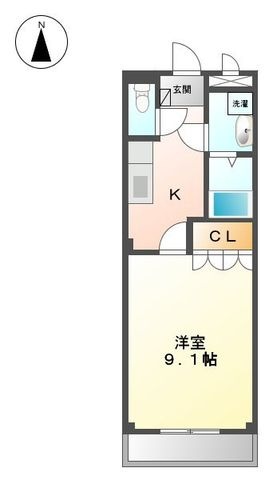 拡大写真:昴-すばる- 1階105の間取り