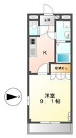 エルヴェ東小向Ⅱの間取図
