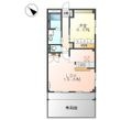 ハピネス久伝原の間取図