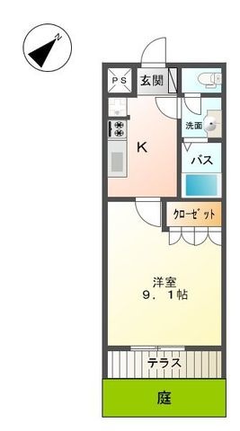 拡大写真:エスポアール 1階00101の間取り