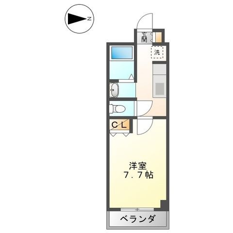 拡大写真:カサベルデ 1階101の間取り