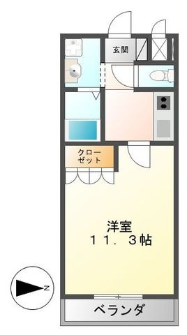 拡大写真:ラルジュパレス 1階103の間取り