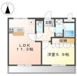 グリーングランデⅢの間取図